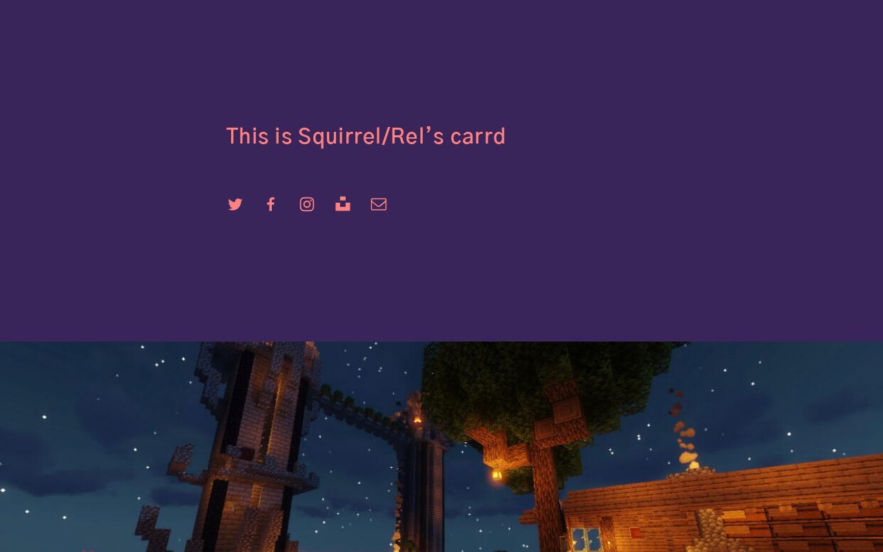 Carrd profile picture for @rel